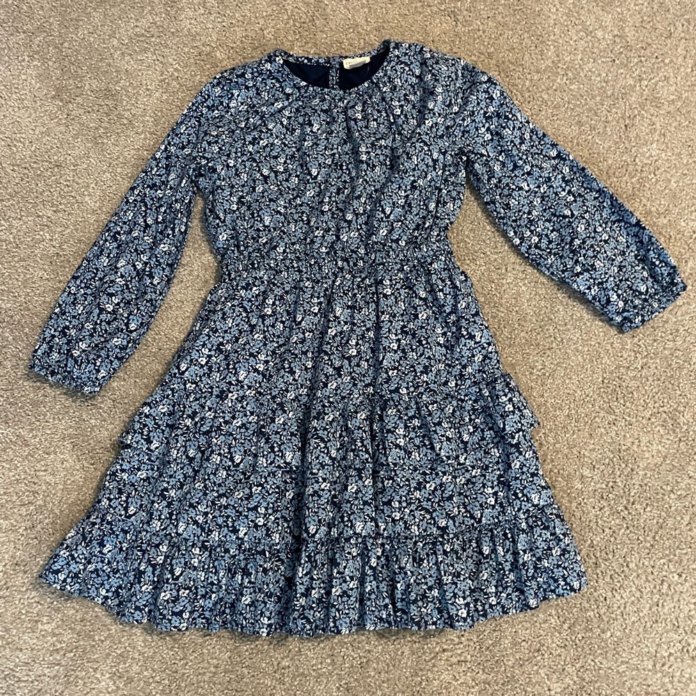 Crewcuts Navy Floral Kids Dress